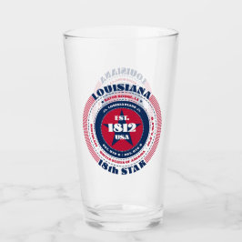 Louisiana Circular Typografy Design Glas