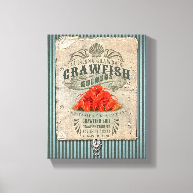 Louisiana Crawfish Leinwanddruck (Vorderseite)