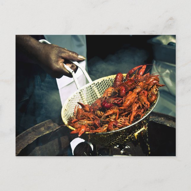 Louisiana Crawfish Postkarte (Vorderseite)