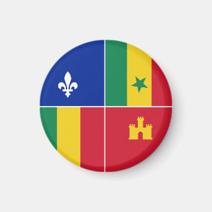 Louisiana-Creole-Flagge Magnet