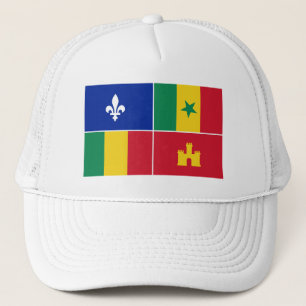 Louisiana-Creole-Flagge Truckerkappe