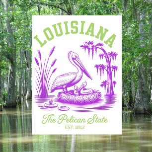 Louisiana Der Pelikan-Staat Est. 1812 Pelikan Postkarte
