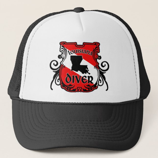 Louisiana Diver Truckerkappe (Vorderseite)