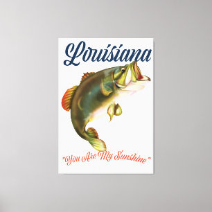 Louisiana "du bist mein Sonnenschein" Leinwanddruck