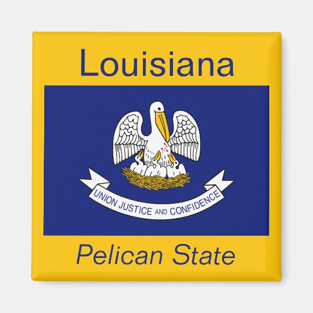 Louisiana Flag Magnet (Vorne)