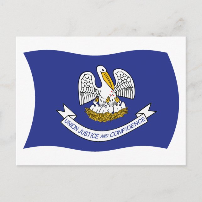 Louisiana Flag Postcard Postkarte (Vorderseite)