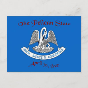Louisiana Flag Postcard Postkarte