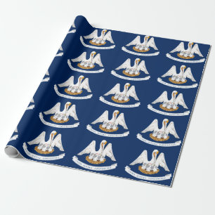 Louisiana-Flagge Geschenkpapier