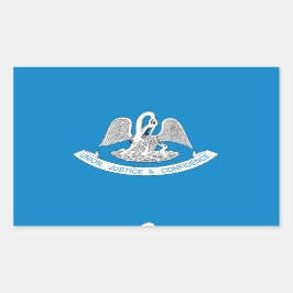 LOUISIANA-Flagge - Rechteckiger Aufkleber