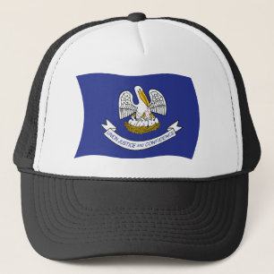 Louisiana-Flaggenmütze Truckerkappe