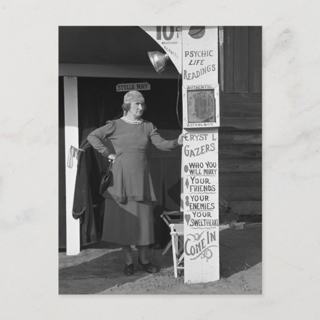 Louisiana Fortune Teller, 1938 Postkarte (Vorderseite)