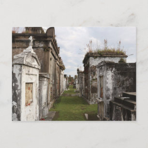Louisiana Friedhof Postkarte