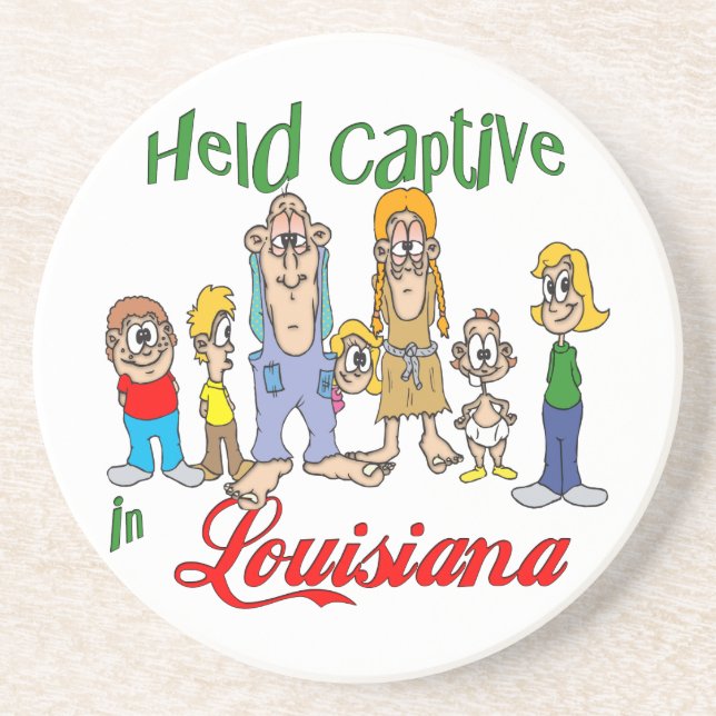 Louisiana Funny Trailer Park Dessous de verre Sand (Devant)
