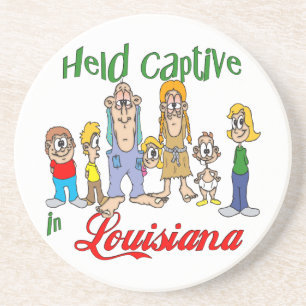 Louisiana Funny Trailer Park Sandstone Untersetzer