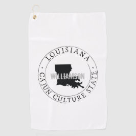 Louisiana Golf Handtuch Staat Personalisiert