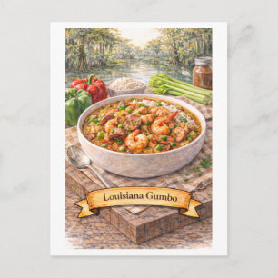 Louisiana Gumbo (Amerikanische Food-Serie) Postkarte