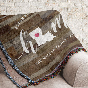 Louisiana Heimatstaat Personalisiertes Holzdesign Decke