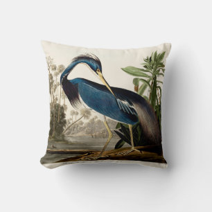 Louisiana Heron, 1834, From the Birds of America Kissen