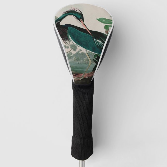 Louisiana Heron Birds of America Audubon Print Golf Headcover (Vorderseite)