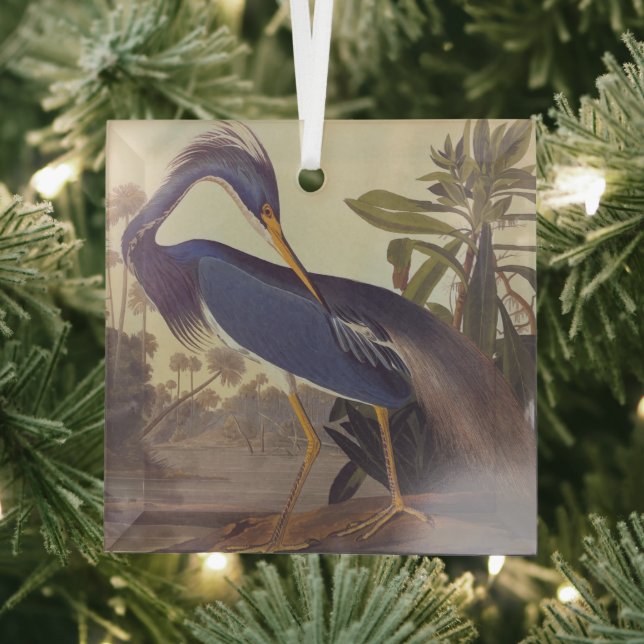 Louisiana Heron Ornament Aus Glas (Insitu)