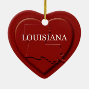 Louisiana Herzkarte Weihnachtsschmuck