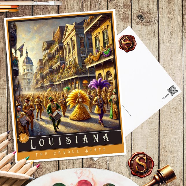 Louisiana | Hyper-Realistisches Staat Postkarte (Von Creator hochgeladen)