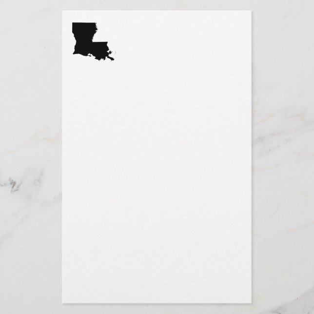 Louisiana in Schwarz und Weiß Briefpapier (Vorderseite)
