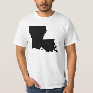 Louisiana in Schwarz und Weiß T-Shirt