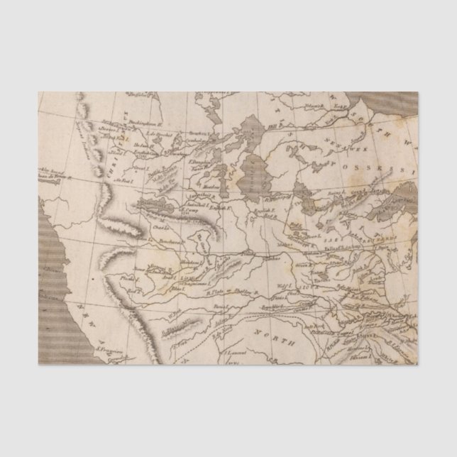Louisiana-Karte durch Arrowsmith Seidenpapier (Vorderseite)