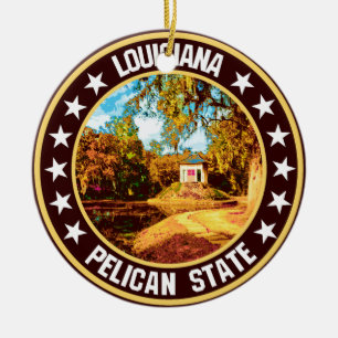 Louisiana Keramik Ornament