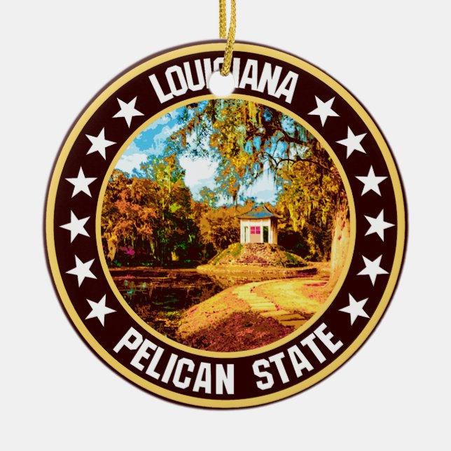 Louisiana Keramik Ornament (Vorne)