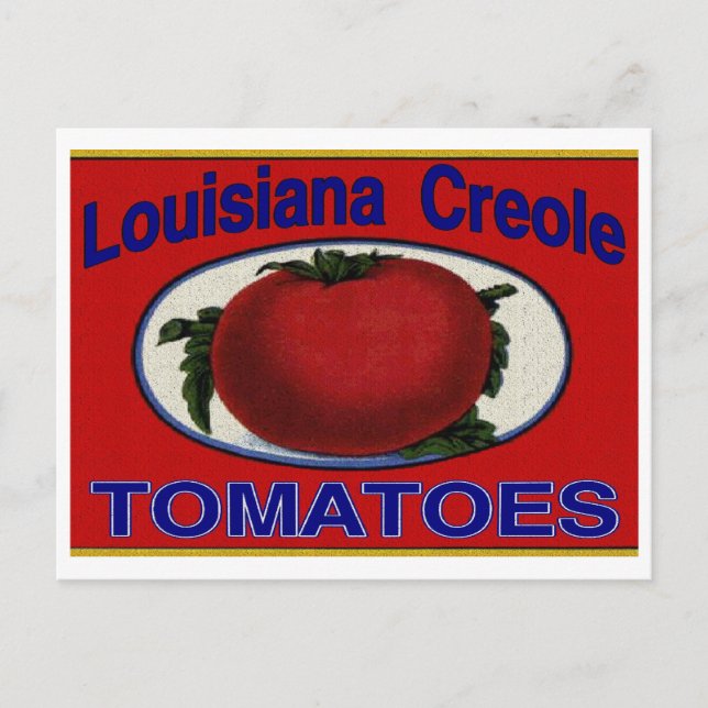 Louisiana Kreole Tomaten Postkarte (Vorderseite)