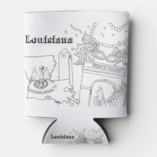 Louisiana Kunst, Dichtung und Musik Dosenkühler (Vorderseite)
