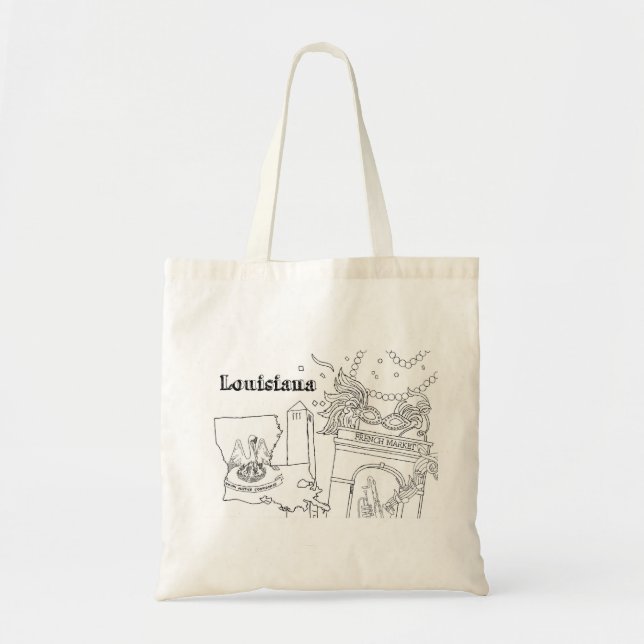Louisiana Kunst, Dichtung und Musik Tragetasche (Vorne)