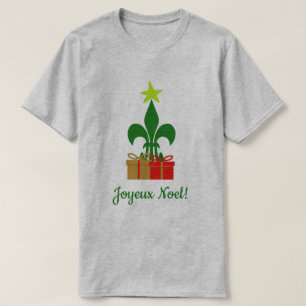 Louisiana-Lilie Cajun Weihnachtsbaum-Weihnachten T-Shirt