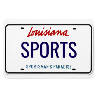 Louisiana Lizenzplatte flexibel Magnet
