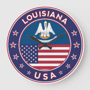Louisiana, Louisiana heiratet phone zu sticker, Große Wanduhr