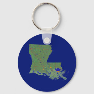 Louisiana Map Schlüsselanhänger