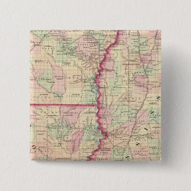 Louisiana, Mississippi Button (Vorderseite)