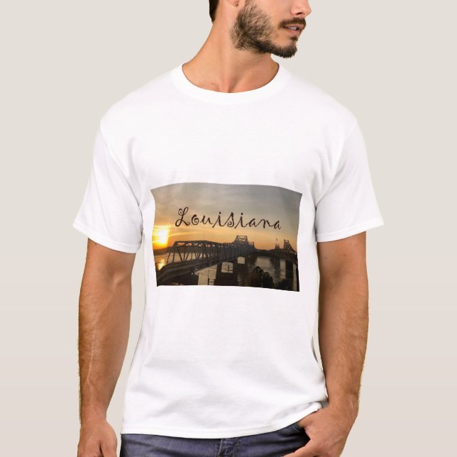Louisiana Mississippi River Bridge T - Shirt (Vorderseite)