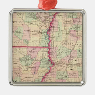 Louisiana, Mississippi Silbernes Ornament