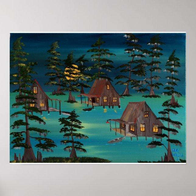 Louisiana Mitternacht Nachbarn Poster (Vorne)