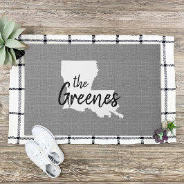 Louisiana Monogram Staat Doormat Fußmatte