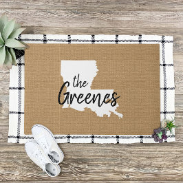 Louisiana Monogram Staat Doormat Fußmatte