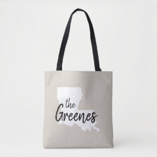 Louisiana Monogram Staaten Tote Bag Tasche