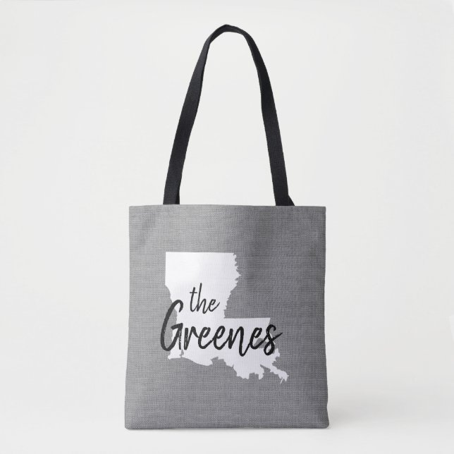 Louisiana Monogram Staaten Tote Bag Tasche (Vorderseite)