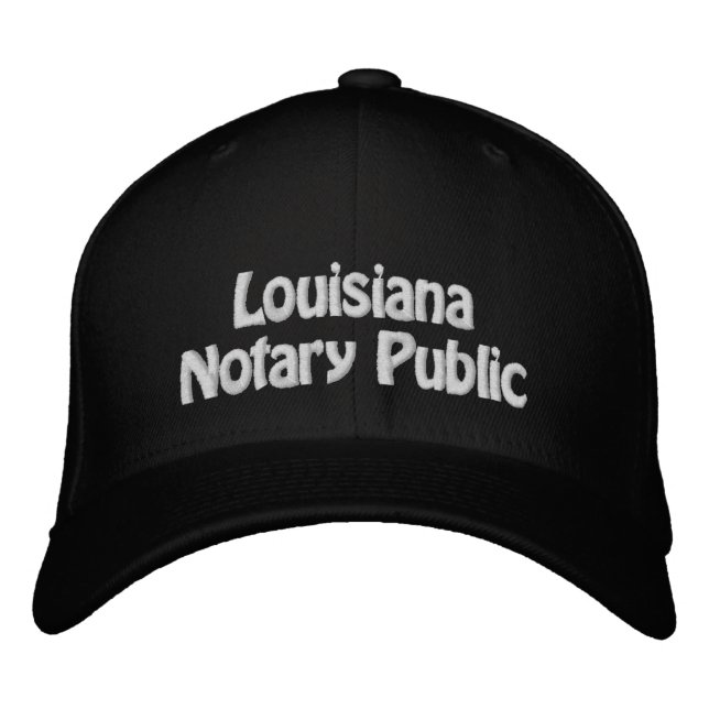 Louisiana Notary Public bestickte Baseball Cap Bestickte Baseballkappe (Vorderseite)