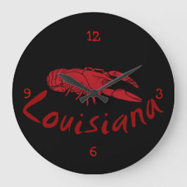 Louisiana-Panzerkrebs-Wanduhr Große Wanduhr