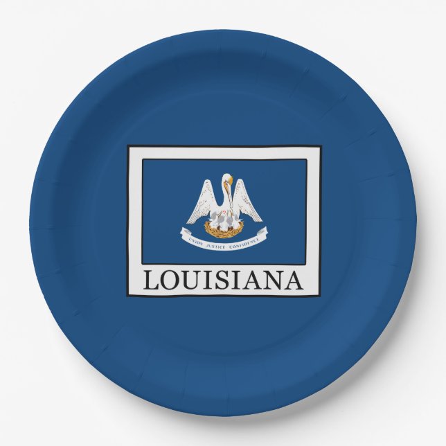 Louisiana Pappteller (Vorderseite)