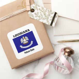 Louisiana, Pelikan-Staat, Quadratischer Aufkleber